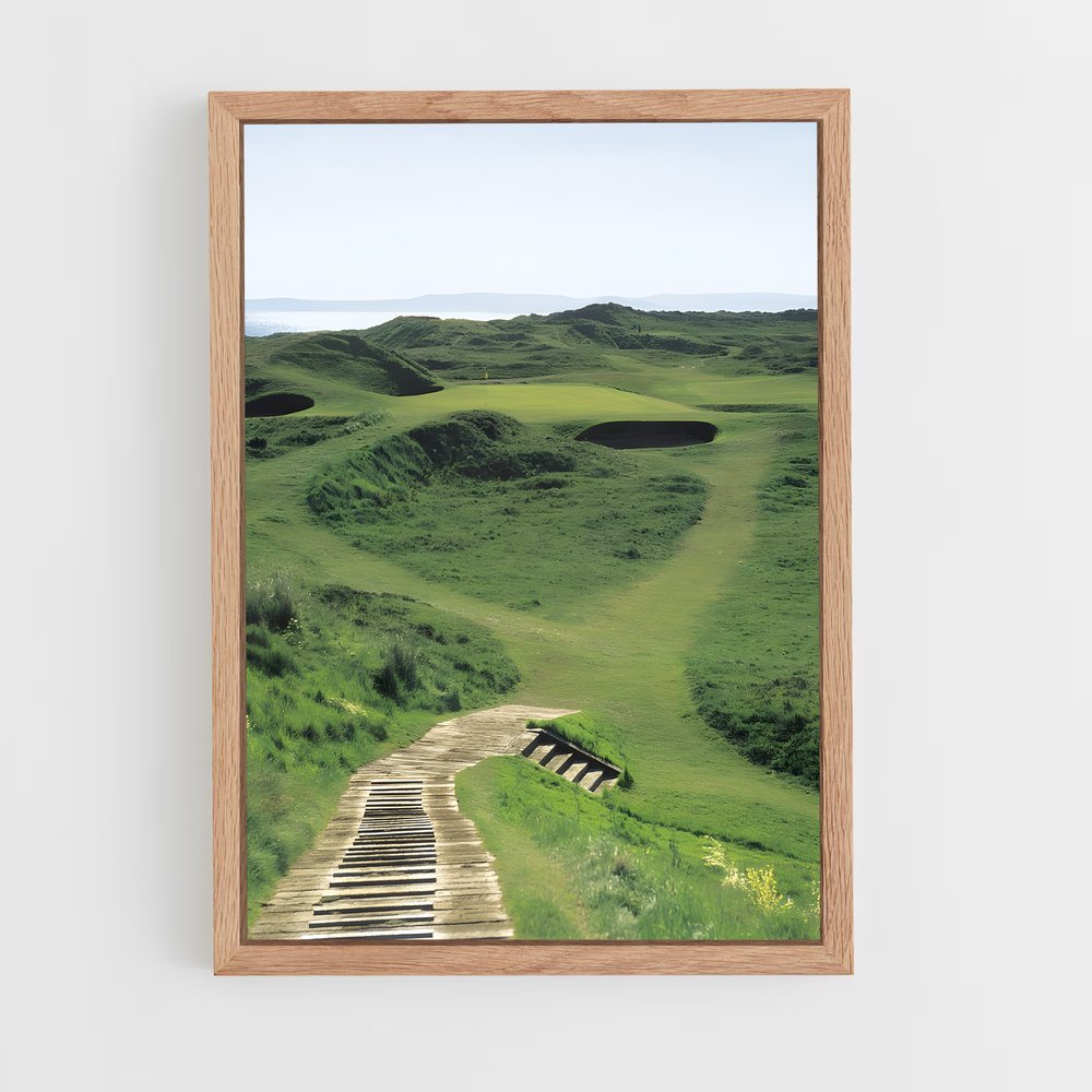 Poster La Colline Émeraude – affiche Golf (vue 4)
